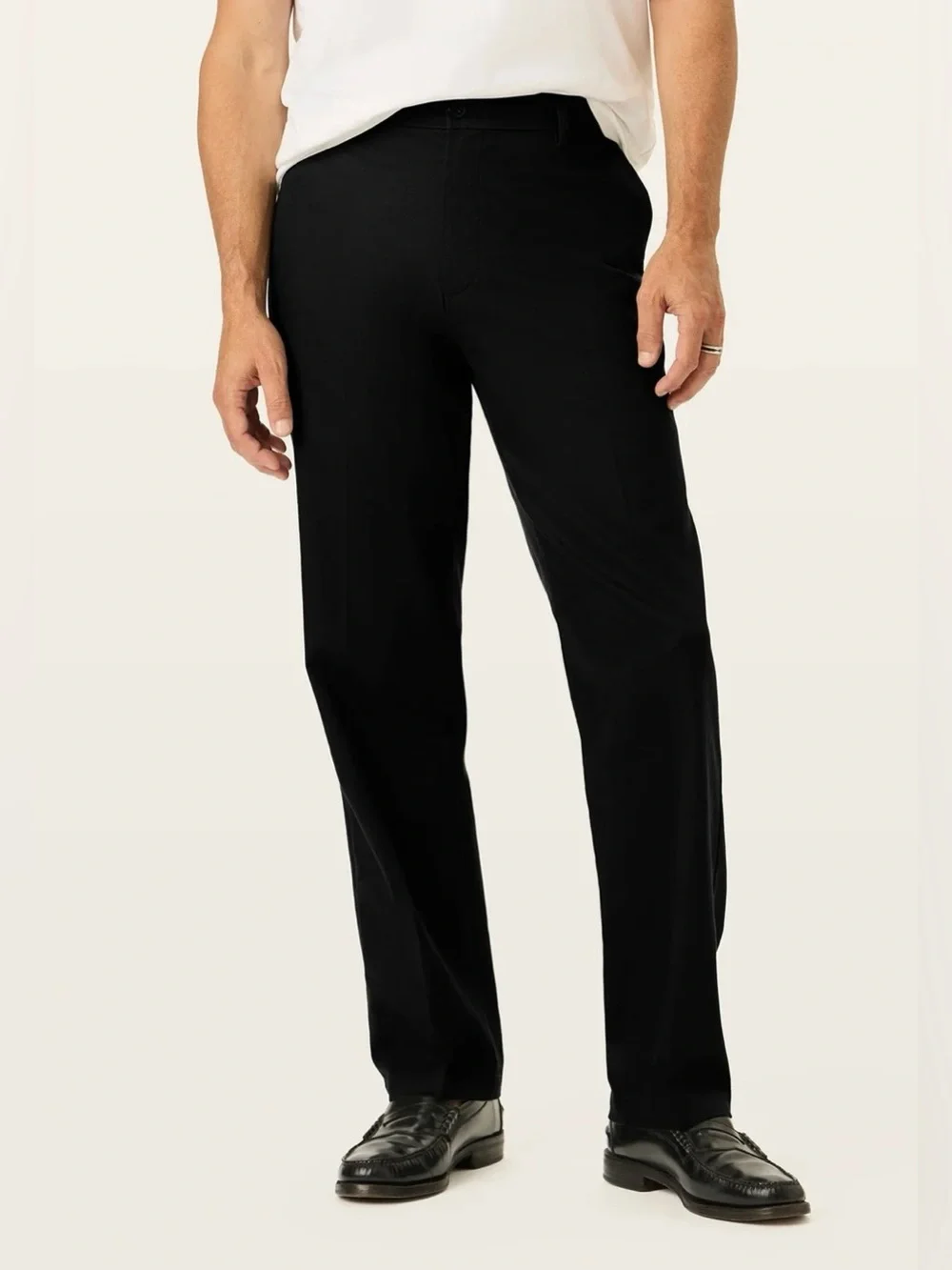 Men’s Dockers Pants 34x34 Black Straight Signature Khakis NWT $49.99 Classic Fit